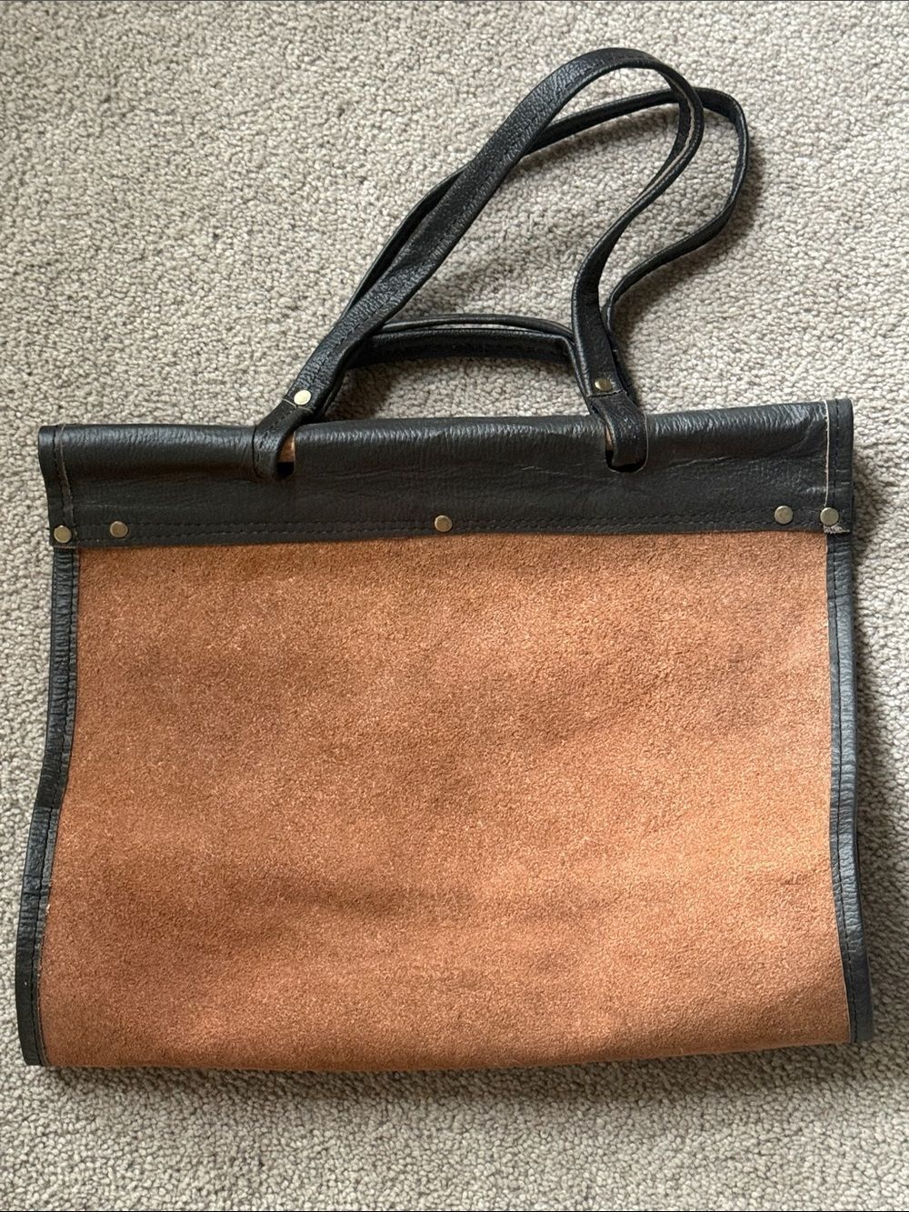 Log Carrier in Suede and Leather!